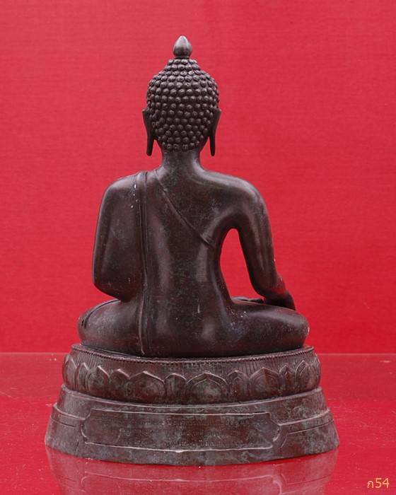 พระพุทธนรสีห์ จำลอง ครบ 100 ปี ธนาคารไทยพาณิชย์ พ.ศ.2550 บรรจุพระเม็ดธาตุ หน้าตัก 5 นิ้ว เนื้อโลหะบร