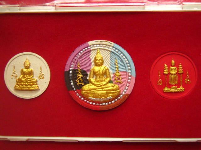 พระพุทธนิมิต สามพี่น้อง ประทานพร วัดประจำรัง ฉะเชิงเทรา สวยครบชุด เคาะเดียวแดง