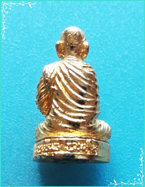 ..ลป.พล วัดหนองคณฑี สร. พระรูปหล่อ พิมพ์ลอยองค์ กะไหล่ทอง อุดกริ่ง..