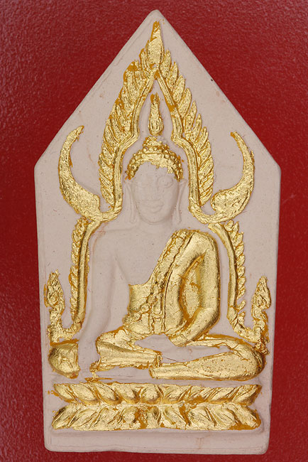 พระผงรูปเหมือนพระพุทธชินราช ปิดทองเดิมจากวัด