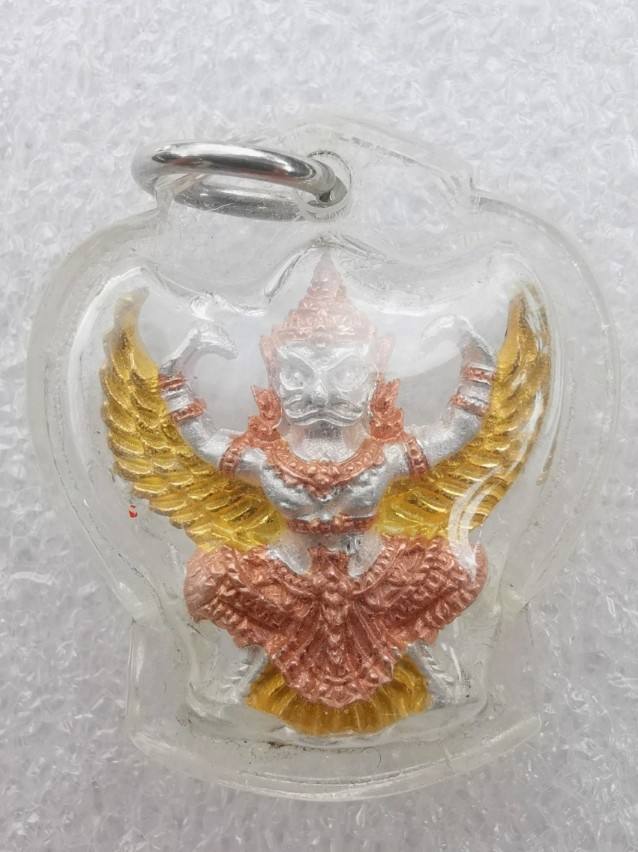 พญาครุฑ กำลังแผ่นดิน รุ่นแรก วัดสุทธาราม กรุงเทพมหานคร ปี 2540 ( เนื้อ3K หายาก ) ((พิธีมหาพุทธาภิเษก