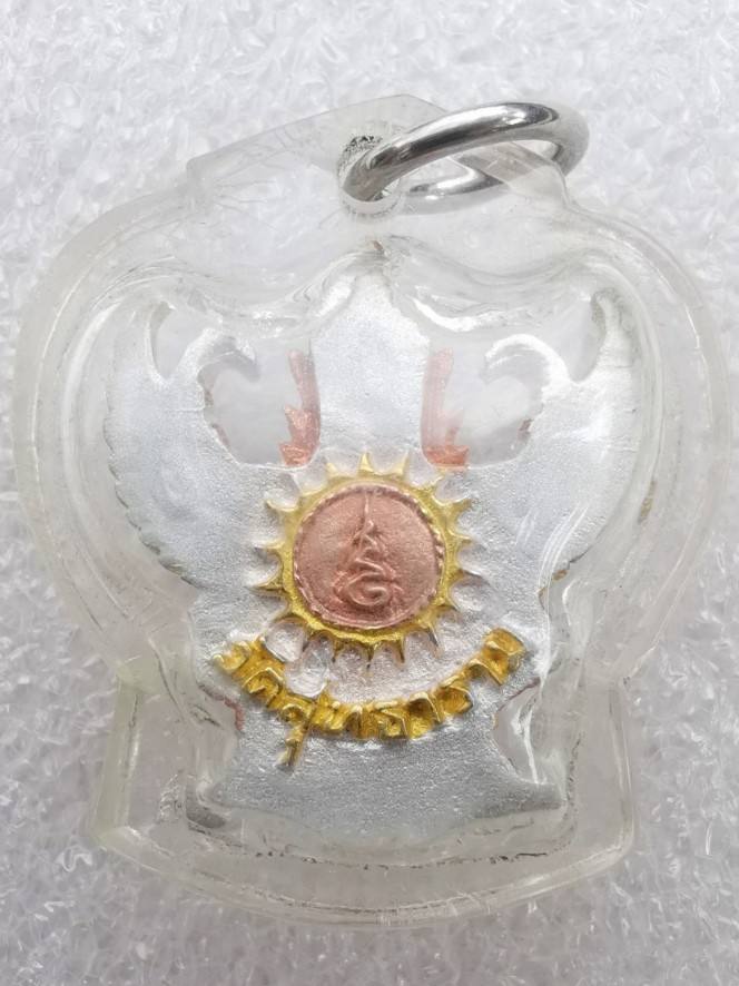 พญาครุฑ กำลังแผ่นดิน รุ่นแรก วัดสุทธาราม กรุงเทพมหานคร ปี 2540 ( เนื้อ3K หายาก ) ((พิธีมหาพุทธาภิเษก