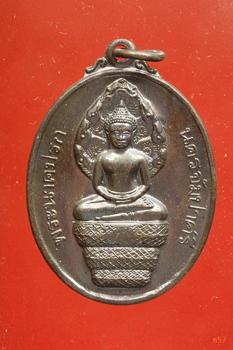 เหรียญพระนาคปรก นครจัมปาศรี หลังพระธาตุนาดูน จ.มหาสารคาม