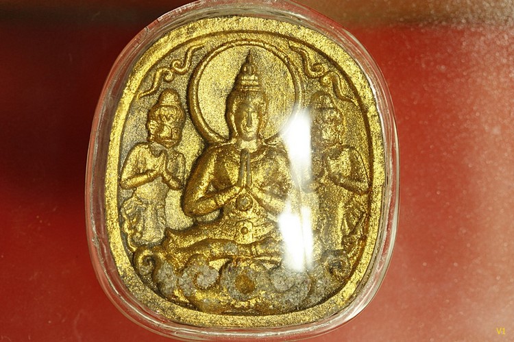 ขุนแผนกุมารแก้วกุมารเทพ เนื้ออังคารธาตุ ทาทอง หลวงปู่ชื่น ติคญาโณ วัดตาอี จ.บุรีรัมย์