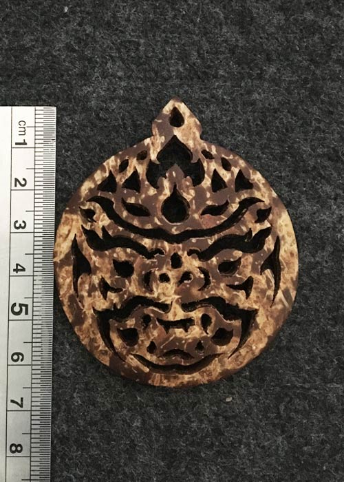 กะลาฉลุลายหน้าลิง