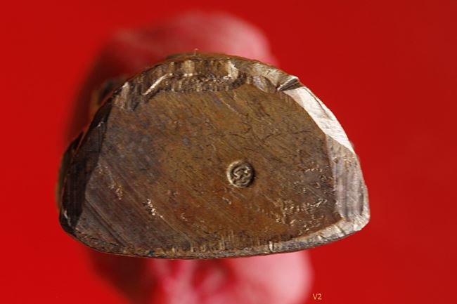 รูปเหมือนปั๊มรุ่นแรกเทพประทานพร หลวงพ่อคูณ วัดบ้านไร่ เนื้อทองแดง ปี36 ด.แตก คอไม่ราน กล่องเดิม