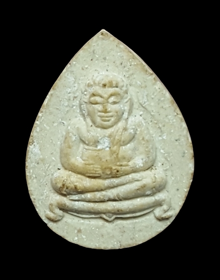 พระสังกัจจายน์ หลวงพ่อเพิ่ม วัดป้อมแก้ว จ. อยุธยา เนื้อผงพิมพ์กลีบบัว