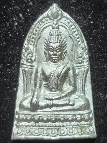 พระพุทธชินราชใบเสมา เนื้อชินเงิน (ปรอทขาว) รุ่นประทานพร ปี 2547 พิธีฯ วิหารพระพุทธชินราช จ.พิษณุโลก