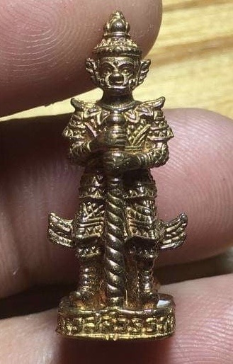 รูปหล่อลอยองค์ ท้าวเวสสุวรรณ 2 หน้า ปีพ.ศ. 2545 วัดจุฬามณี สมุทรสงคราม