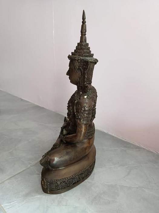 พระบูชาพระจักรพรรดิ วัดป่าวังน้ำเย็น จ.มหาสารคาม หน้าตัก9นิ้ว สภาพสวยเดิม