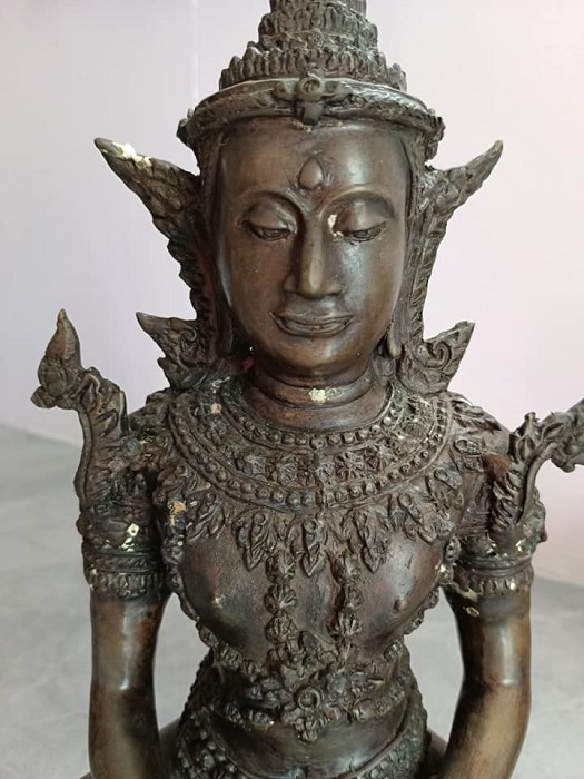 พระบูชาพระจักรพรรดิ วัดป่าวังน้ำเย็น จ.มหาสารคาม หน้าตัก9นิ้ว สภาพสวยเดิม