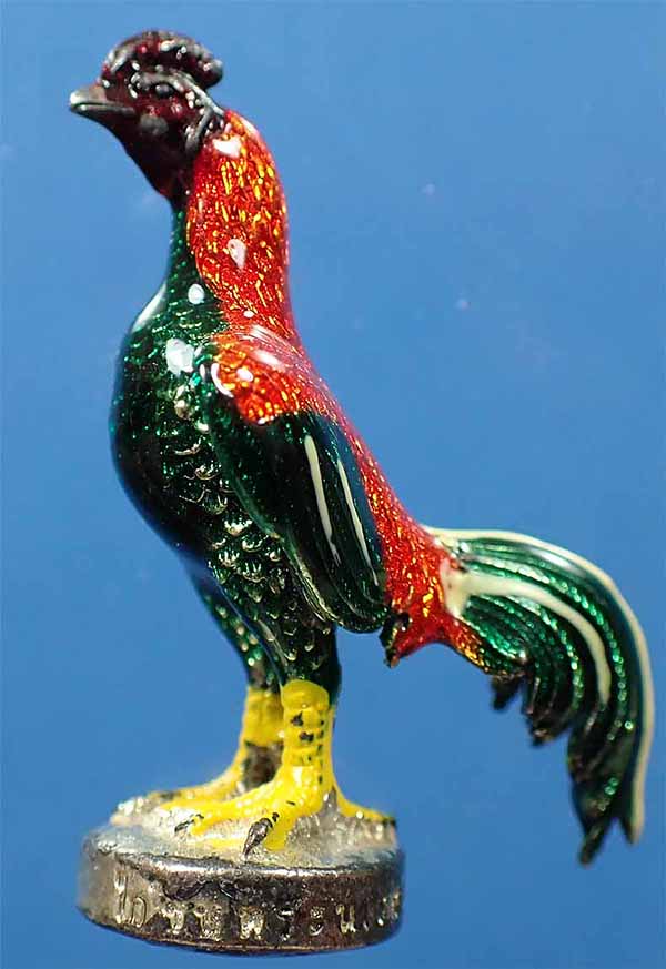 ไก่สมเด็จพระนเรศวรมหาราช ลงยา สวยกริ๊บยันกล่อง*251