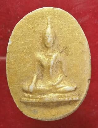 พระพุทธทาทองหลังยันต์ เนื้อผง 