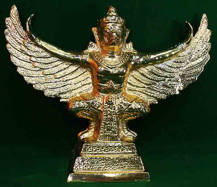 พญาครุฑกางปีกขนาดบูชา 