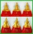 ***ยกชุด 3 องค์***พระบูชา พระพุทธโสธร เนื้อเรซิ่นองค์ทองฐานแดง ใต้ฐานปั๊มยันต์พร้อมกล่องตราวัดบรรจุเ