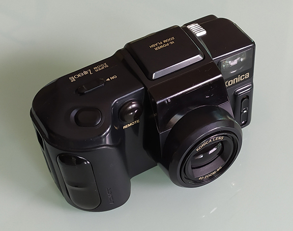 กล้องฟิลม์ KONICA Z-up80RG super zoom / Konica Lens 40-zoom-80 แฟลชแบบpop up