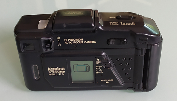 กล้องฟิลม์ KONICA Z-up80RG super zoom / Konica Lens 40-zoom-80 แฟลชแบบpop up