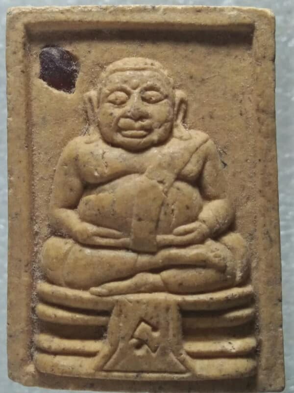 พระผงสังขจาย วัดเกาะเค็ดใน ปราจีนบุรี ฝังพลอย 