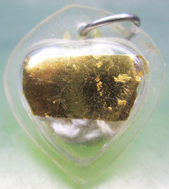 สายสิญจน์+เกศา หลวงพ่อคง วัดเขาสมโภชน์ ลพบุรี เลี่ยมเดิมจากวัด