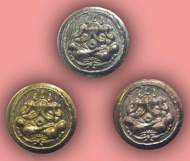 ปิดตาสามเกลอ พระอาจารย์ดิเรก วัดหนองทราบ สุพรรณบุรี ทีเดียว 3 องค์