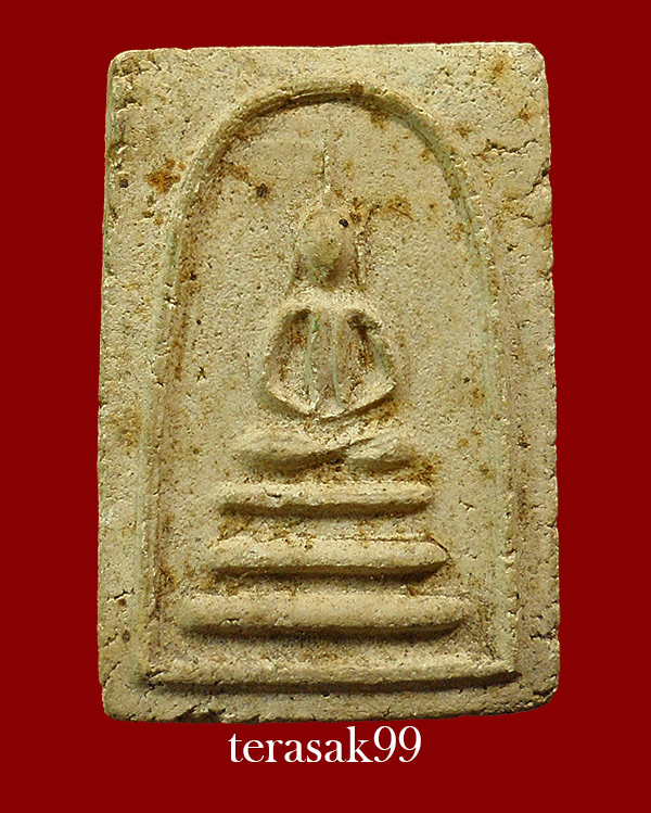 พระสมเด็จเทวดา อกร่อง(อกร่องเล็ก) หลวงปู่นาค วัดระฆัง เนื้อผง ปี2495 หายาก(1)