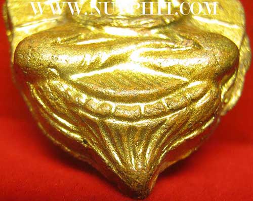 ตัวท็อป!!!พระโพธิจักร พิมพ์ใหญ่ ทาทองเดิม ลพ.ลี+บัตรรับรองพระแท้+นามบัตรหลวงพ่อลี*36