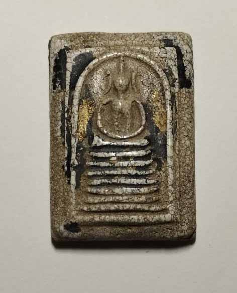 พระสมเด็จกรุวัดกลางคลองข่อย พิมพ์เกศไชโย พร้อมบัตรการันตีพระแท้ สมาคมพระบูชาพระเครื่อง พระสมเด็จ 