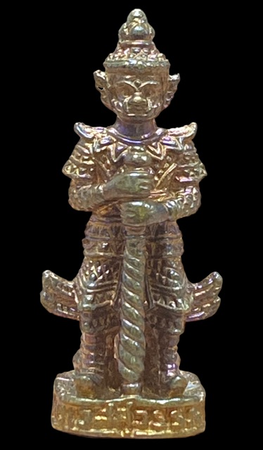 รูปหล่อลอยองค์ ท้าวเวสสุวรรณ 2 หน้า ปีพ.ศ. 2545 วัดจุฬามณี สมุทรสงคราม(2)