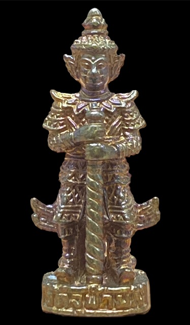 รูปหล่อลอยองค์ ท้าวเวสสุวรรณ 2 หน้า ปีพ.ศ. 2545 วัดจุฬามณี สมุทรสงคราม(2)