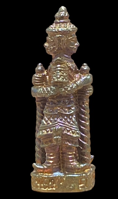 รูปหล่อลอยองค์ ท้าวเวสสุวรรณ 2 หน้า ปีพ.ศ. 2545 วัดจุฬามณี สมุทรสงคราม(2)