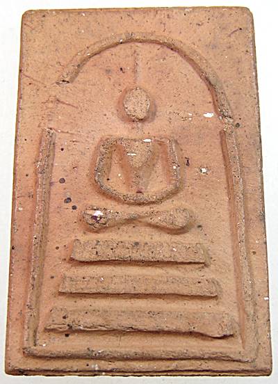 สมเด็จท่านเจ้าคุณเที่ยง วัดระฆังฯ ปี 2507 เนื้อดินเผา มวลสารผงเก่า ผสมดินหุ่นหล่อรูปเหมือนสมเด็จโต 