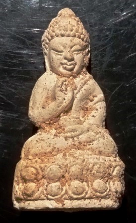 พระกริ่งประทานพร เนื้อผง รุ่นมารวยประสิทธิโชค วัดบางพลัด