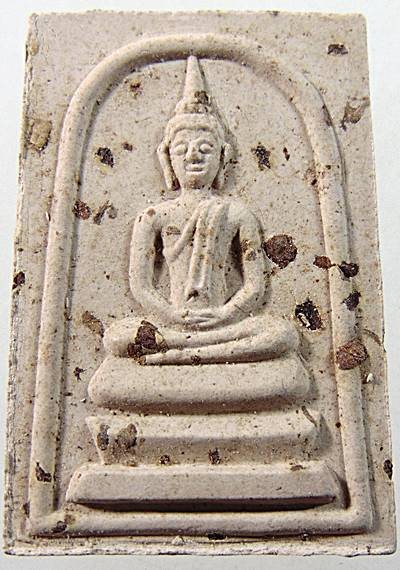 ๒๐ พระสมเด็จ หลัง ปลากัด หลวงปู่น่วม วัดโพธิ์ศรีเจริญ จ.สุพรรณบุรี
