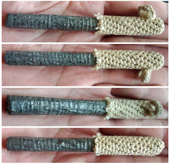 ตะกรุดโทน 3ห่วง หลวงพ่อขอม อนิโช วัดไผ่โรงวัว จ.สุพรรณบุรี