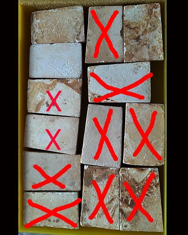 สมเด็จหลวงปู่ลำภู วัดใหม่อมตรส พิมพ์สังฆาฏิ ลงกรุ ยุคต้น ปี 2502 ยกชุด 3 องค์ พร้อมใบประกาศ 2 ใบ