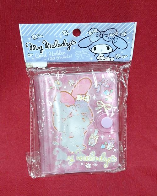 (ปิด39-) สมุดใส่บัตร Sanrio My Melody (สภาพไม่ได้ใช้)
