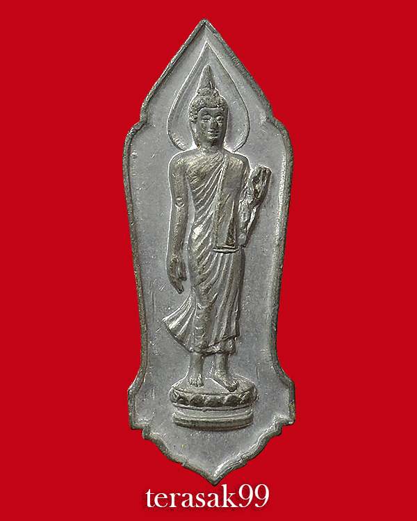 พระพุทธ 25 ศตวรรษ พิมพ์นิยมมีเข็ม เนื้อชินตะกั่ว ปี2500 สวยๆราคาเบาๆ(1)