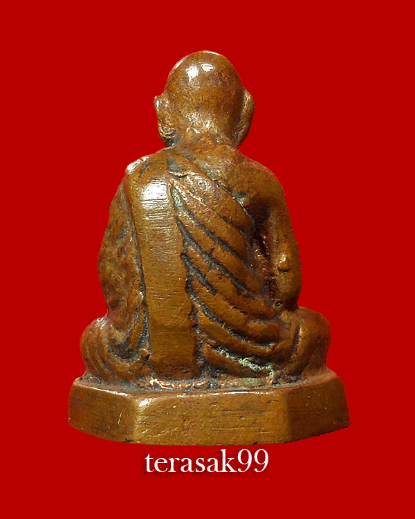 รูปหล่อโบราณ ฐานหกเหลี่ยม ปี2513 หลวงพ่อสงฆ์ วัดเจ้าฟ้าศาลาลอย ชุมพร