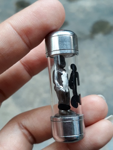 รูปหล่อ พี่จุก 1 นิ้ว จารยันต์ วัดสวนหลวง