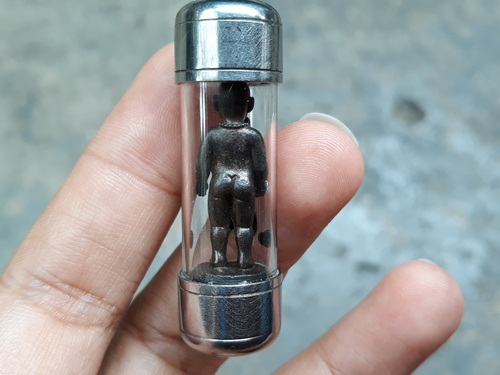 รูปหล่อ พี่จุก 1 นิ้ว จารยันต์ วัดสวนหลวง