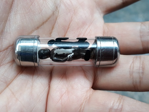 รูปหล่อ พี่จุก 1 นิ้ว จารยันต์ วัดสวนหลวง