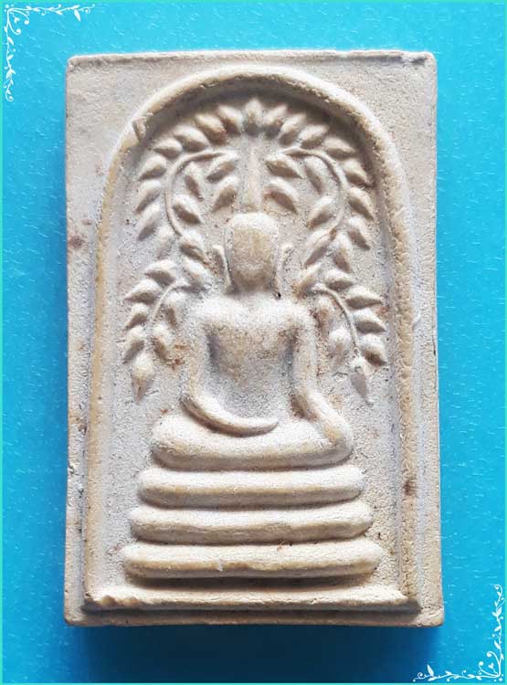 ..วัดเขาตะเครา พร. พระสมเด็จ พิมพ์สะดุ้งกลับ โพธิ์เลื้อย เต็มองค์ เนื้อผงเก่าๆ หลังเรียบ..