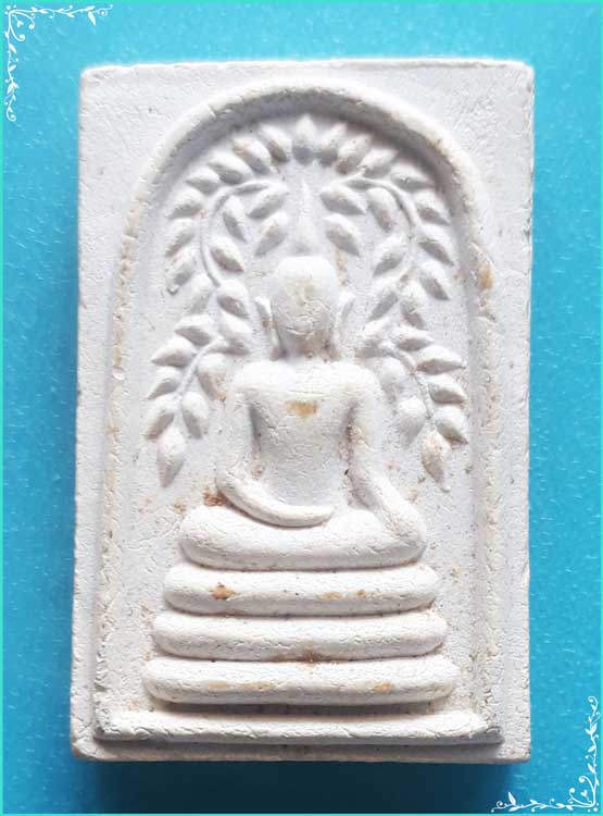 ..วัดเขาตะเครา พร. พระสมเด็จ พิมพ์สะดุ้งกลับ โพธิ์เลื้อย เต็มองค์ เนื้อผงเก่าๆ หลังเรียบ..