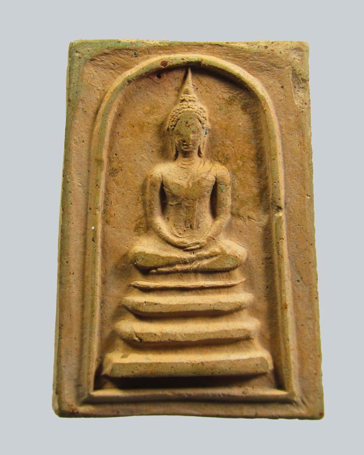 พระสมเด็จพุทธโคดม หลังยันต์พุทโธ หลวงพ่อขอม วัดไผ่โรงวัว สุพรรณบุรี