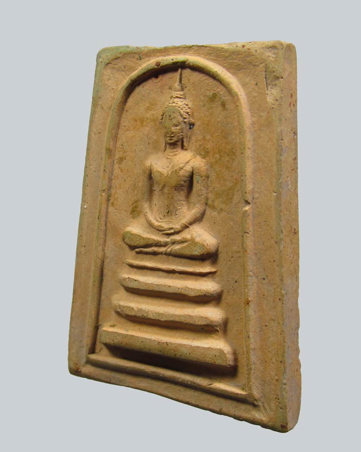 พระสมเด็จพุทธโคดม หลังยันต์พุทโธ หลวงพ่อขอม วัดไผ่โรงวัว สุพรรณบุรี