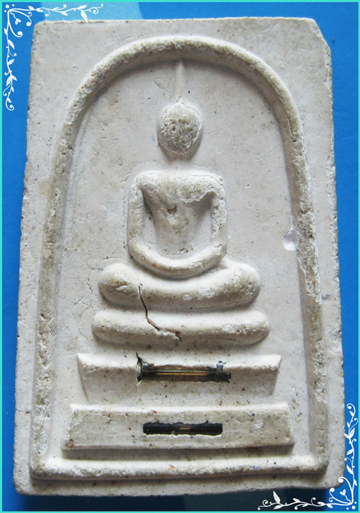 ..วัดโพธิ์เผือก อย. พระสมเด็จ พิมพ์สามชั้น หลังยันต์สาม ฝังตะกรุด สองดอก..