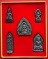 200.- ชุดพระเครื่องย้อนยุคเมืองละโว้ พร้อมกล่องเดิมๆ พระองค์ใหญ่ รวม 5 องค์