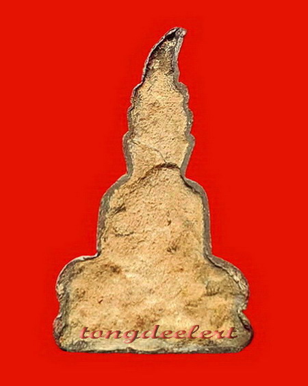 พระท่ากระดานวัดต้นลำไย จ.กาญจนบุรี เนื้อตะกั่วสนิมแดงกรุศรีสวัสดิ์แท้ ๆ พิมพ์เล็กค่ะ