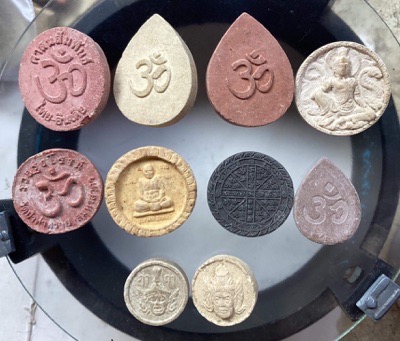 พระพิฆเนศ เนื้อผง จำนวน10องค์ รู้ที่บ้าง ไม่รู้ที่ ไม่ทราบที่บ้าง สุดคุ้ม ชุดที่1