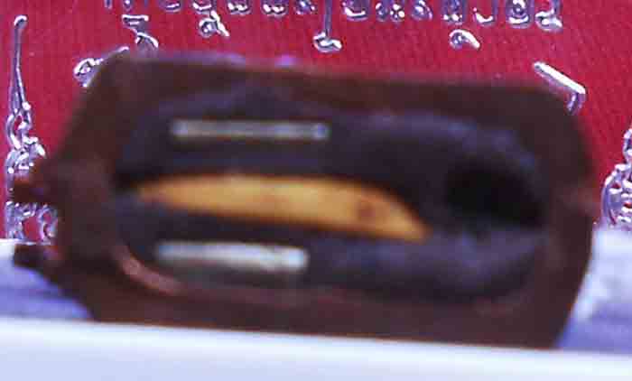 พญาไก่ฟ้ามหาลาภ เนื้อสัตตะโลหะ ฝังข้าวเปลือกตะกรุดเงินคู่ หลวงปู่เช้า วัดห้วยลำใย 